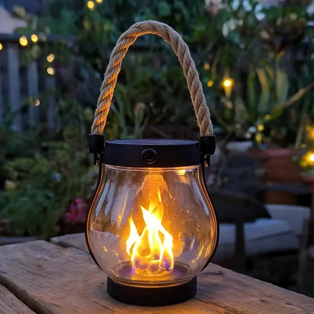 Easter Flash Sale -  Kaliiqo™ Flickering Flame Solar Lantern Outdoor Lights