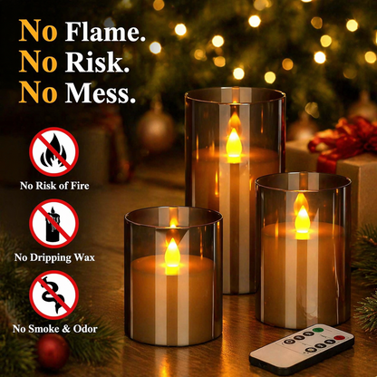 Flameless Candle Set — Instant Cozy Glow Anywhere