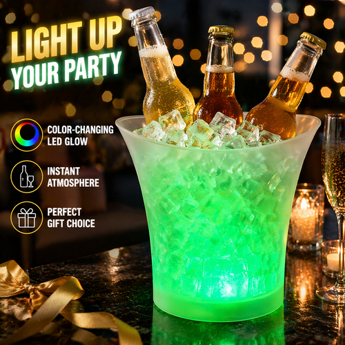 Glow Ice Bucket Speaker – 7L Bluetooth Party Bucket