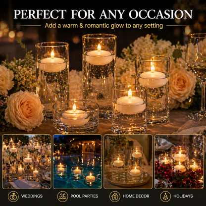 Water-Activated Waterproof Flameless Floating LED Candles