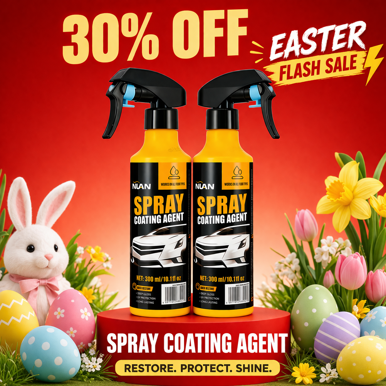 Fluffern Spray Coating Agent - Hydrophobic Water Repellent-zz