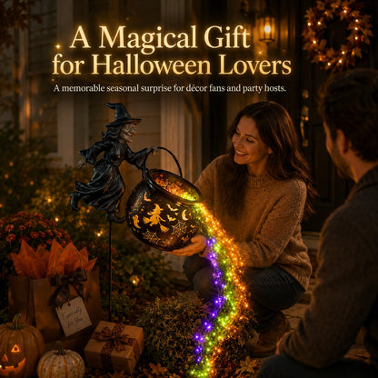 Early Halloween Special 49% OFF🎃Halloween Witch Cauldron Garden Light